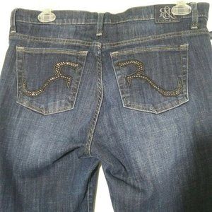 Rock & Republic Kasandra Bootcut Mid-Rise Dark Wash Blue Jeans Size 16
